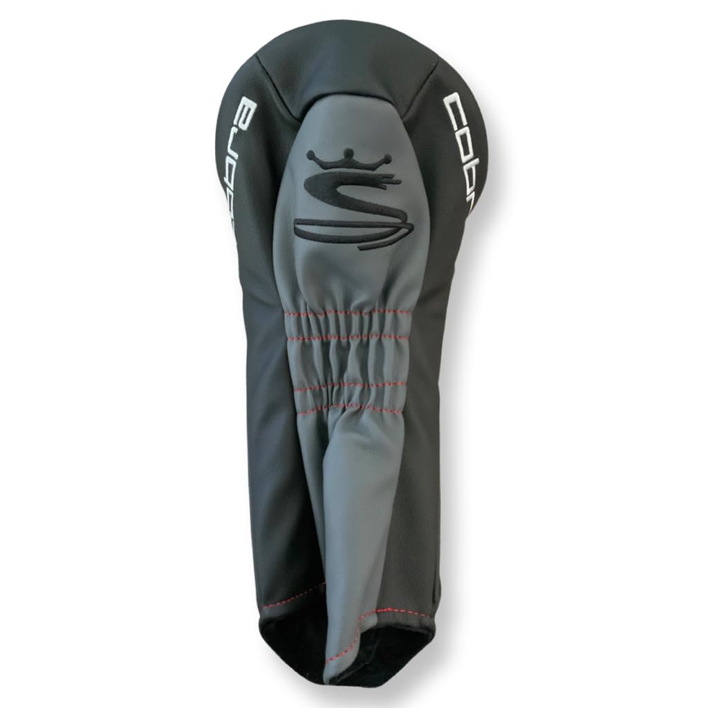 New Cobra 2022 Air X Driver Leather Headcover - Black/Red Cover