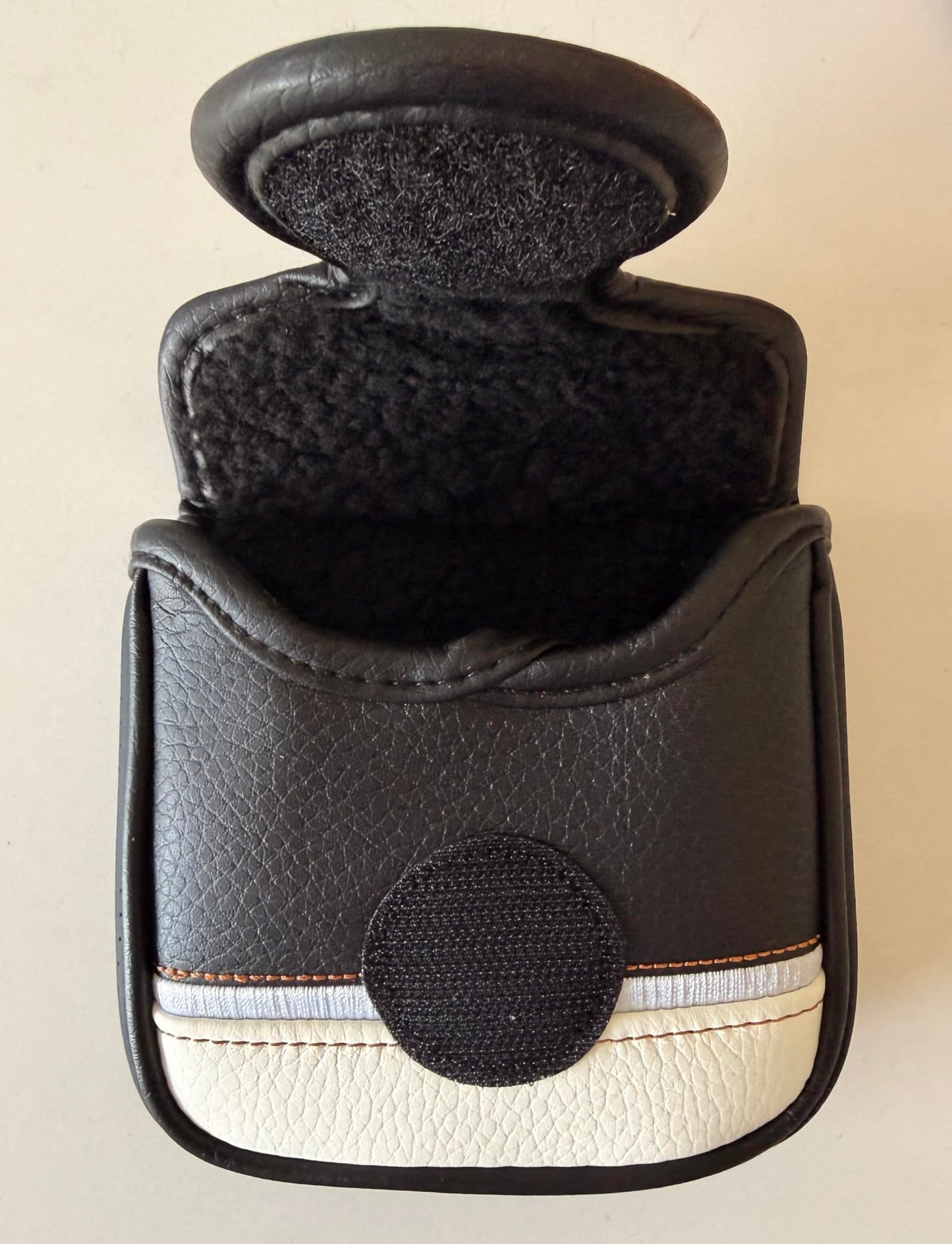 New COBRA 2024 3D Large Square Mallet Putter Velcro Black/White Headcover - 4.5" x 4.5" Inch Cover