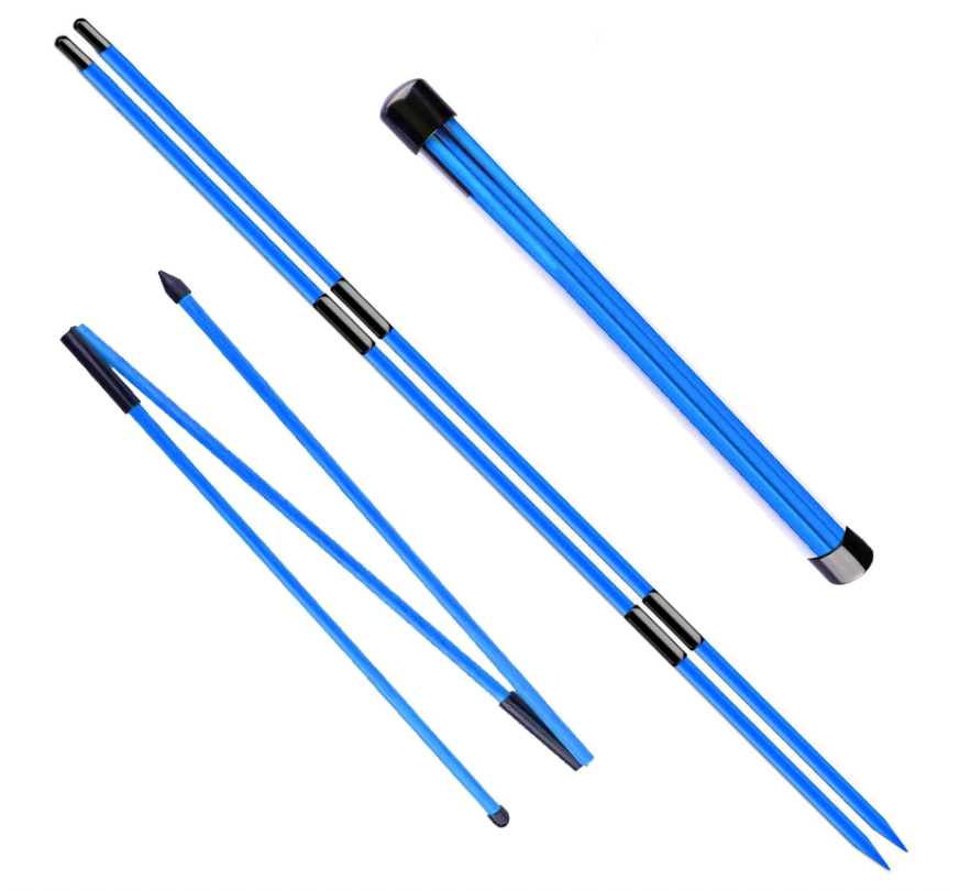 New Golf 2PK Blue Alignment Stick - Portable (Fits in Bag)