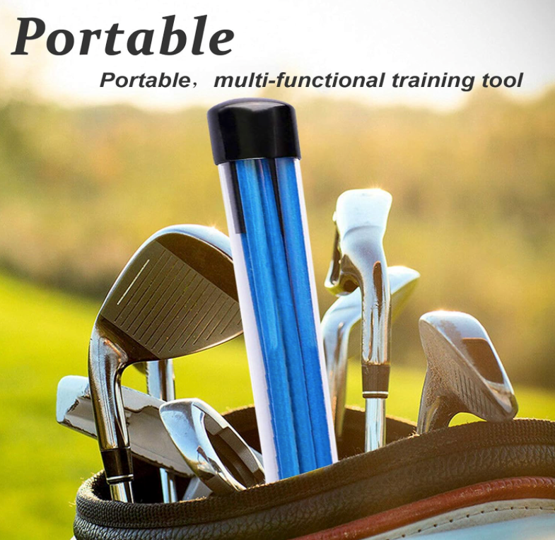 New Golf 2PK Blue Alignment Stick - Portable (Fits in Bag)