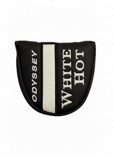 New Odyssey Versa White Hot Mallet Putter Magnet Closure Headcover - Black White Cover