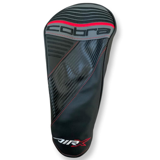 New Cobra 2022 Air X Driver Leather Headcover - Black/Red Cover