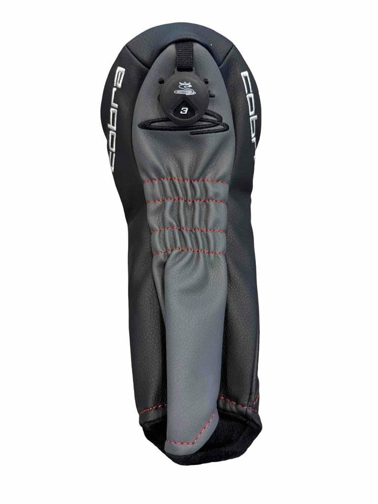 NEW COBRA 2022 AIR X Fairway Wood Headcover - Black/RED Cover W/Adjustable TAG # (3, 4, 5 or 6 Wood)