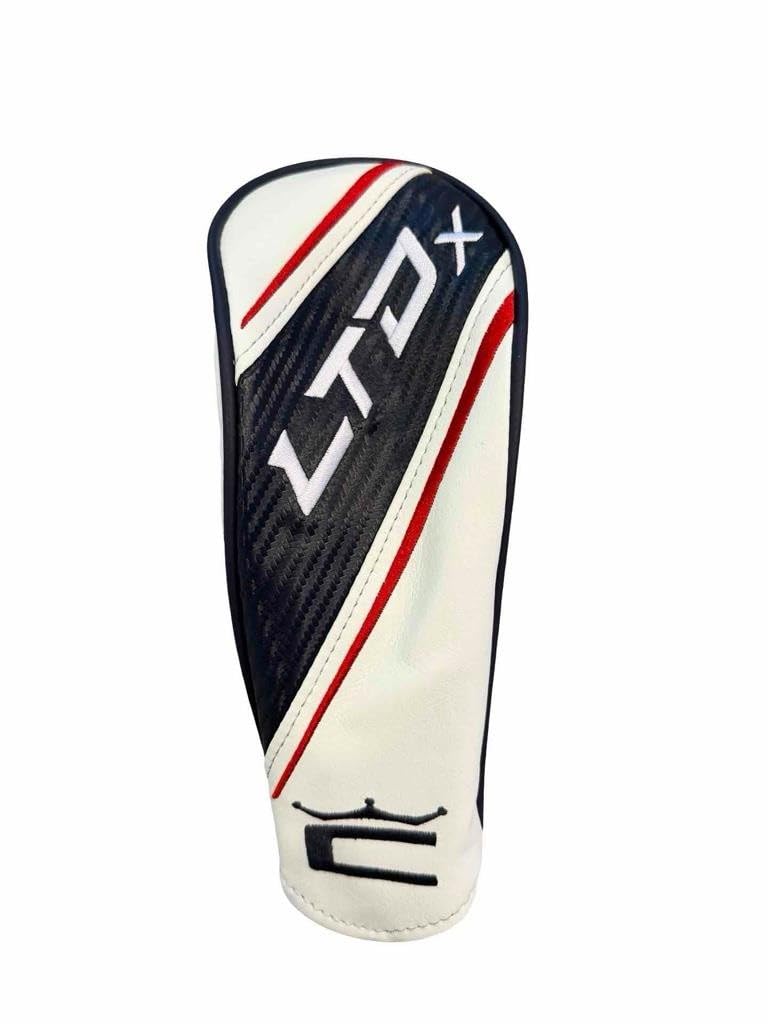 NEW COBRA LTD X Fairway Wood Headcover - White/Navy Blue/RED LTDX Cover W/Adjustable TAG #