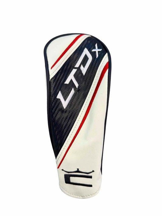 NEW COBRA LTD X Fairway Wood Headcover - White/Navy Blue/RED LTDX Cover W/Adjustable TAG #