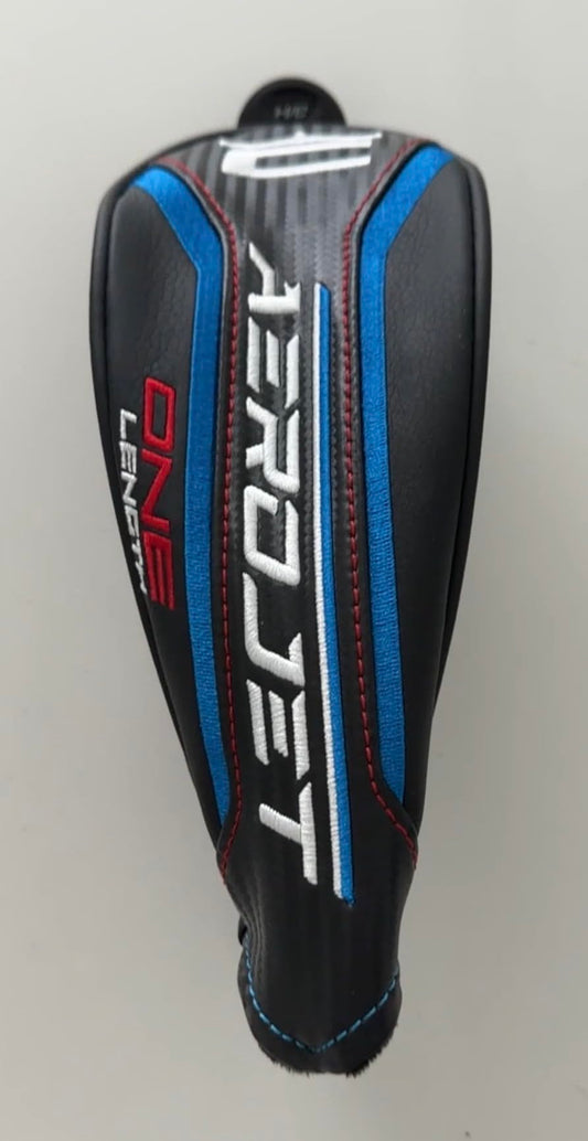 NEW COBRA Aerojet One Length Hybrid Headcover - Blue/Black Cover w/Adjustable TAG # (2, 3, 4, 5, 6 or 7 Rescue Cover)