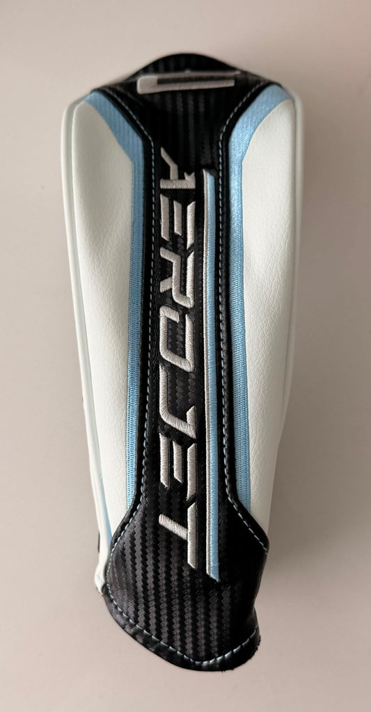 NEW COBRA Aerojet Fairway Wood Headcover - Blue/Black/White Cover w/Adjustable TAG # (3, 5 or 7 Cover)