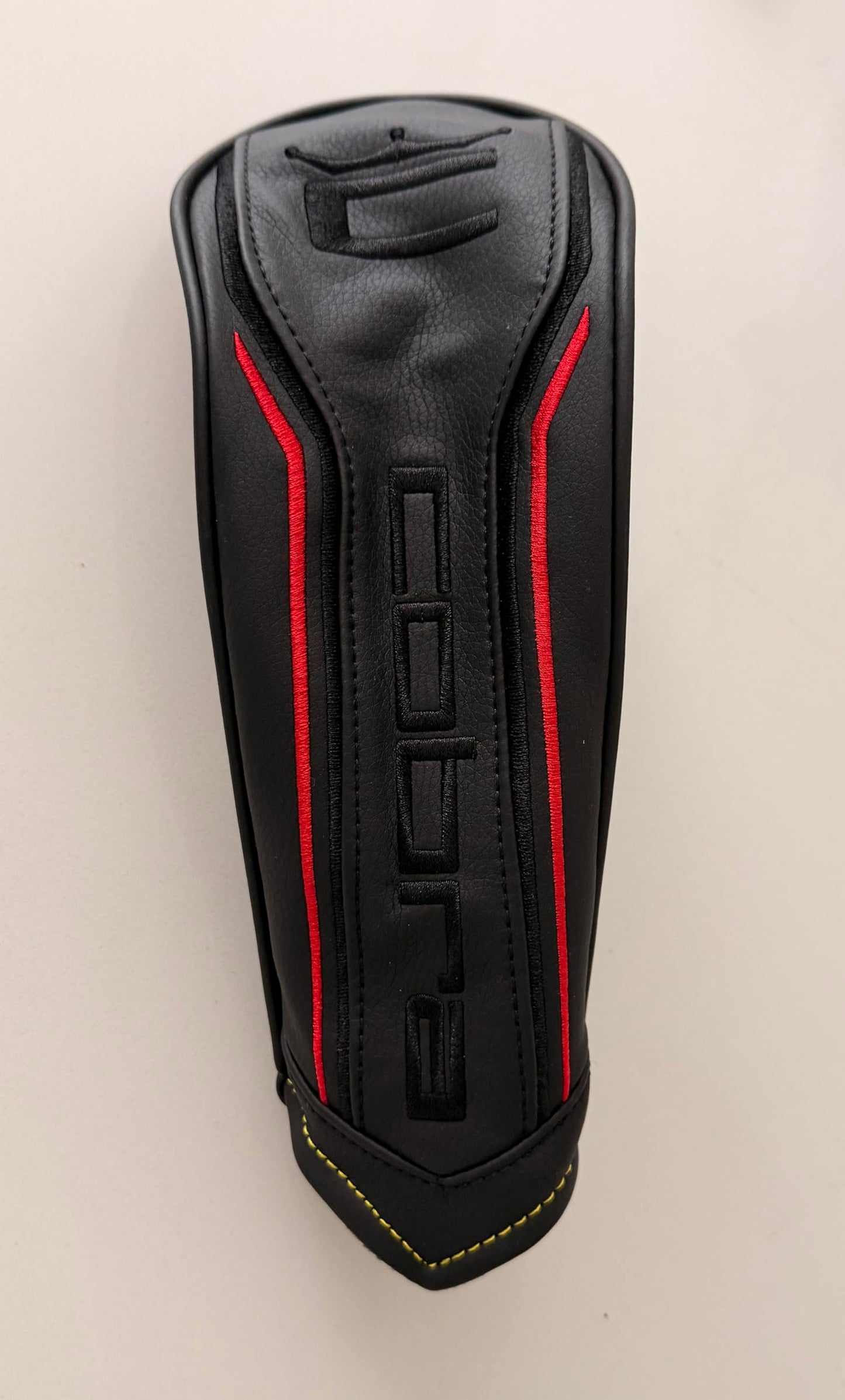 New Cobra 2024 Air X Driver Leather Headcover - Black/Red Cover