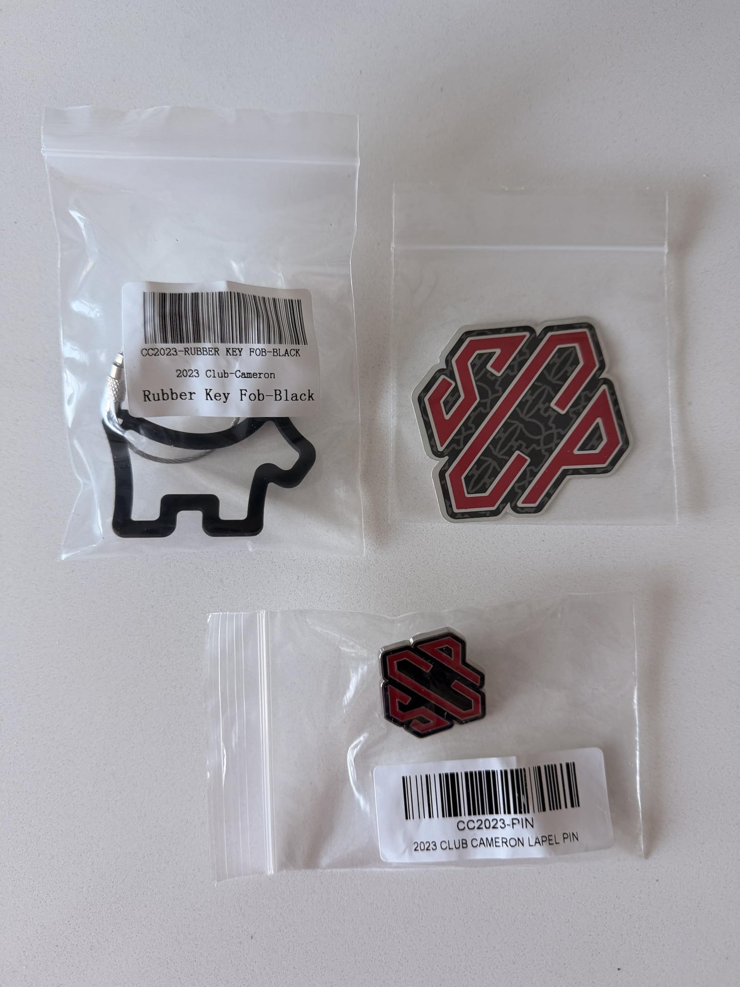 New Scotty Cameron 2023 Club Cameron - Sticker/Decal, Pin & Rubber Key FOB Only (No Headcover)