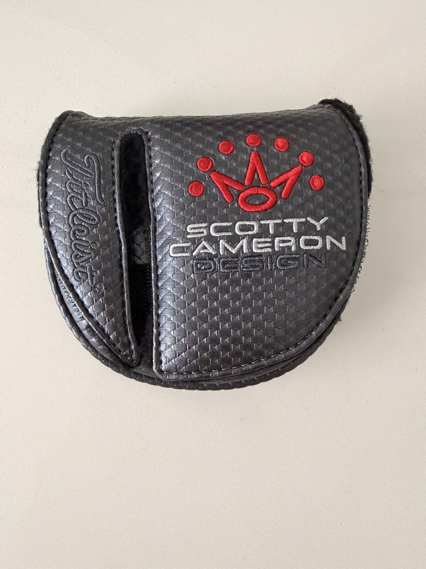 Scotty Cameron 2026 Phantom Mid Mallet Right Hand Putter Headcover, Black/Gray/Red - 100% Authentic