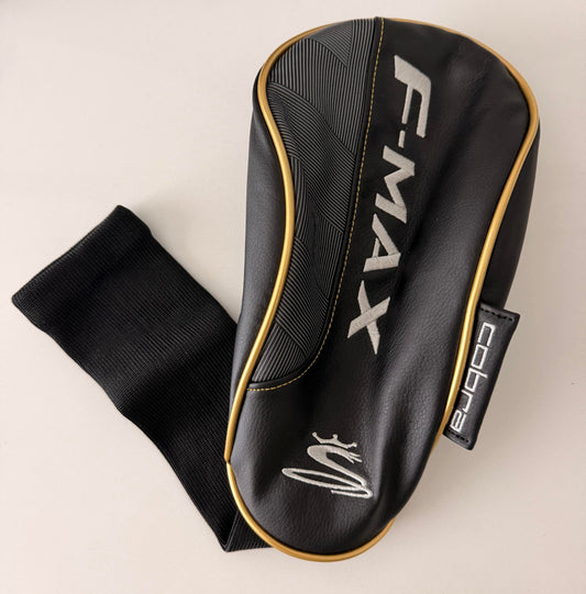 New Cobra King FMax Driver Black/Gold Headcover - F-MAX Sock Style Driver Cover
