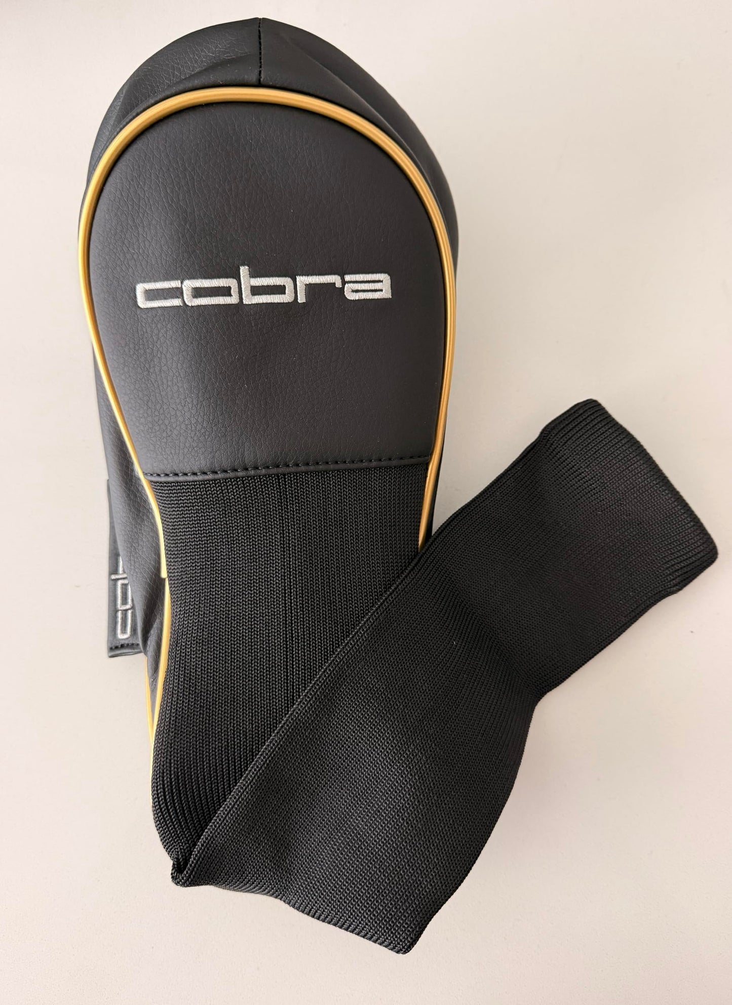 New Cobra King FMax Driver Black/Gold Headcover - F-MAX Sock Style Driver Cover