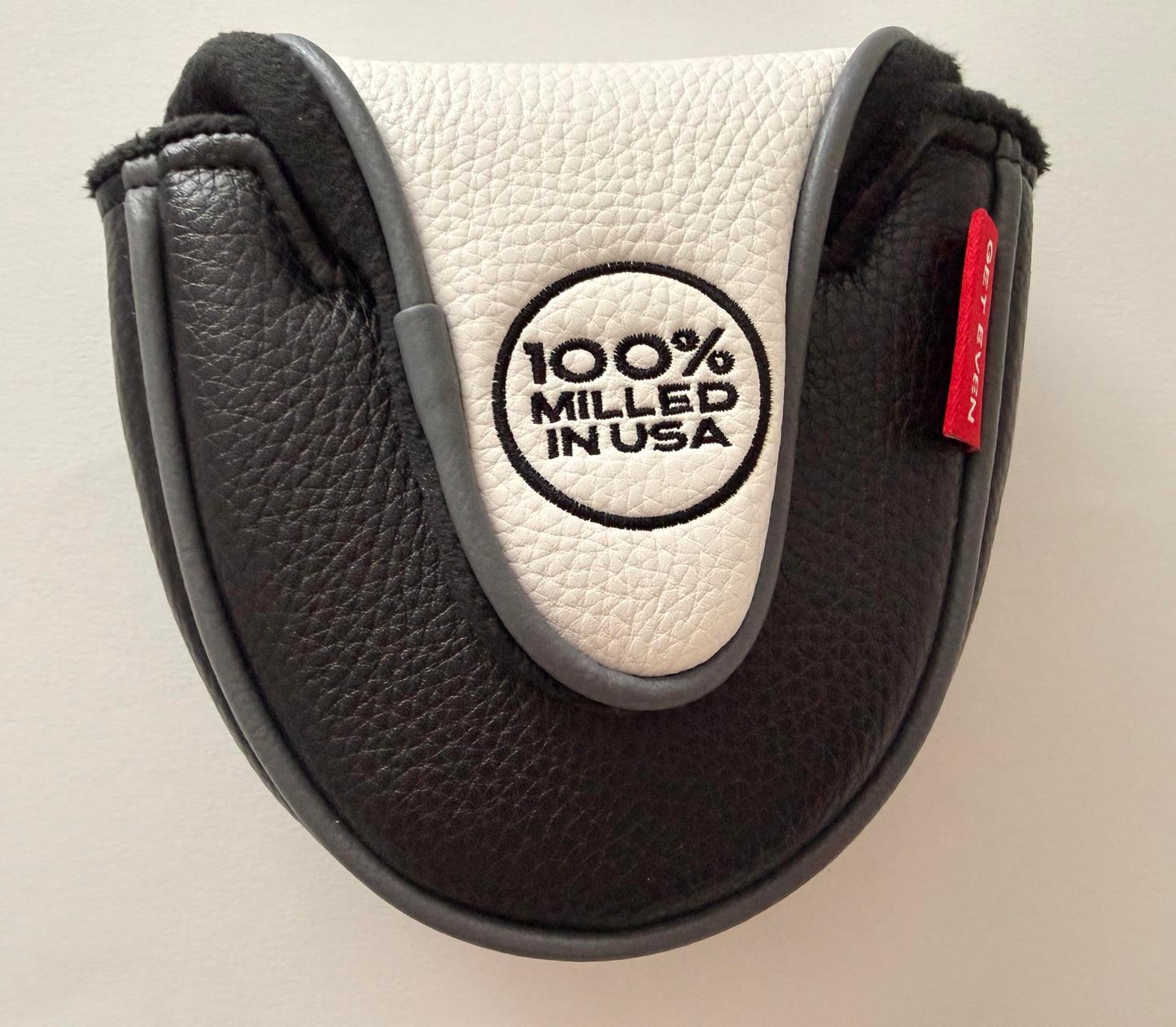 New Evnroll Get Even Magnetic Close Mallet Putter Headcover - Black/Red/White Cover