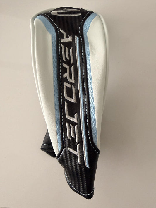 NEW COBRA Aerojet Hybrid Headcover - Blue/Black/White Cover w/Adjustable TAG # (2, 3, 4, 5, 6 or 7 Rescue Cover)