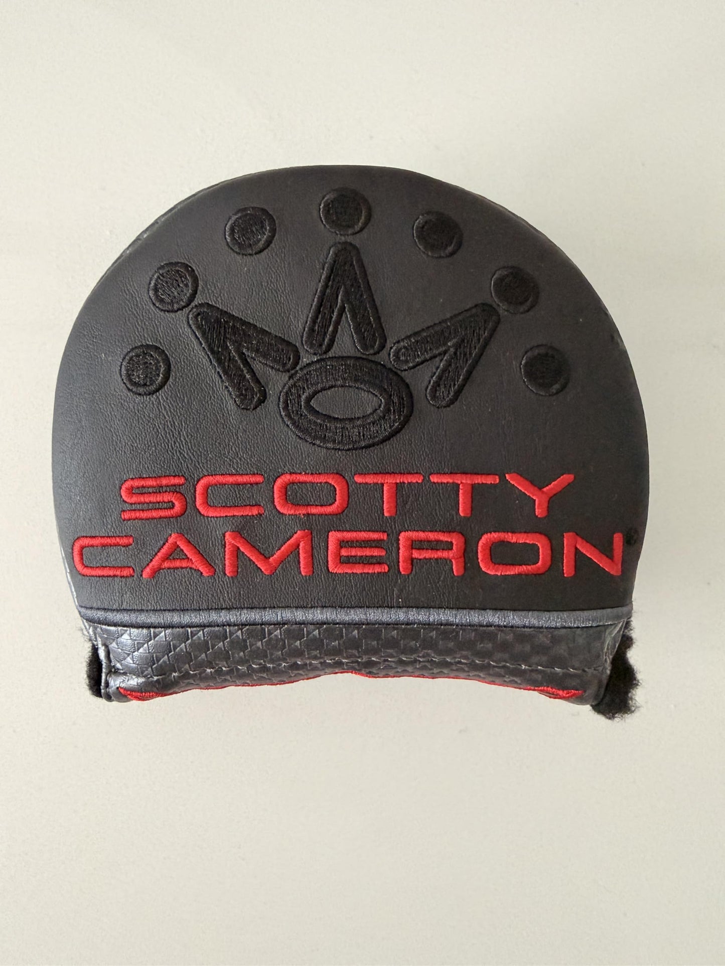 Scotty Cameron 2026 Phantom Mid Mallet Right Hand Putter Headcover, Black/Gray/Red - 100% Authentic