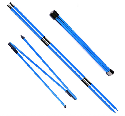 New Golf 2PK Blue Alignment Stick - Portable (Fits in Bag)